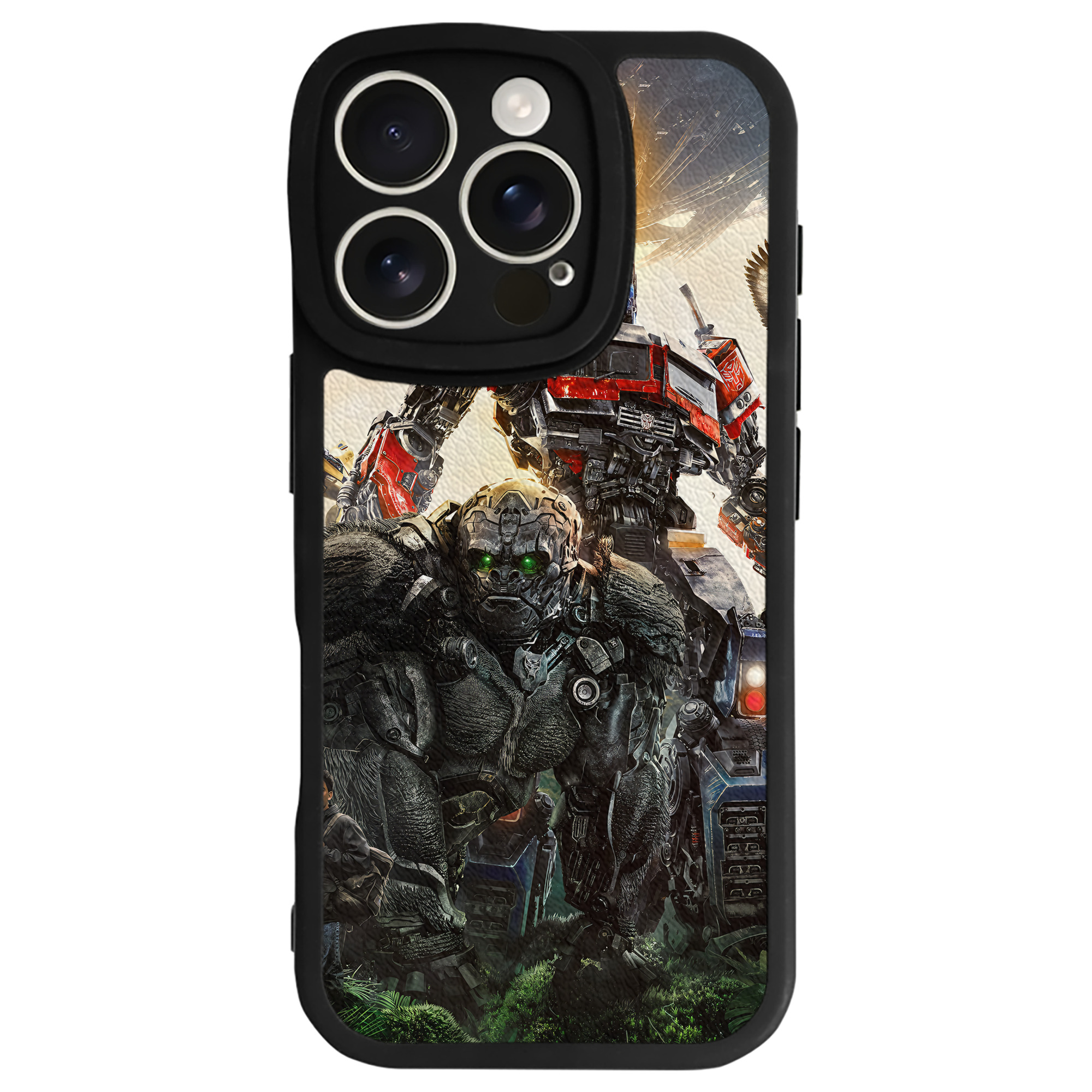 （画像用） Transformers トランスフォーマー 【iPhone 16シリーズ対応】シリコンスマホケース（レザー調） 材質：シリコン